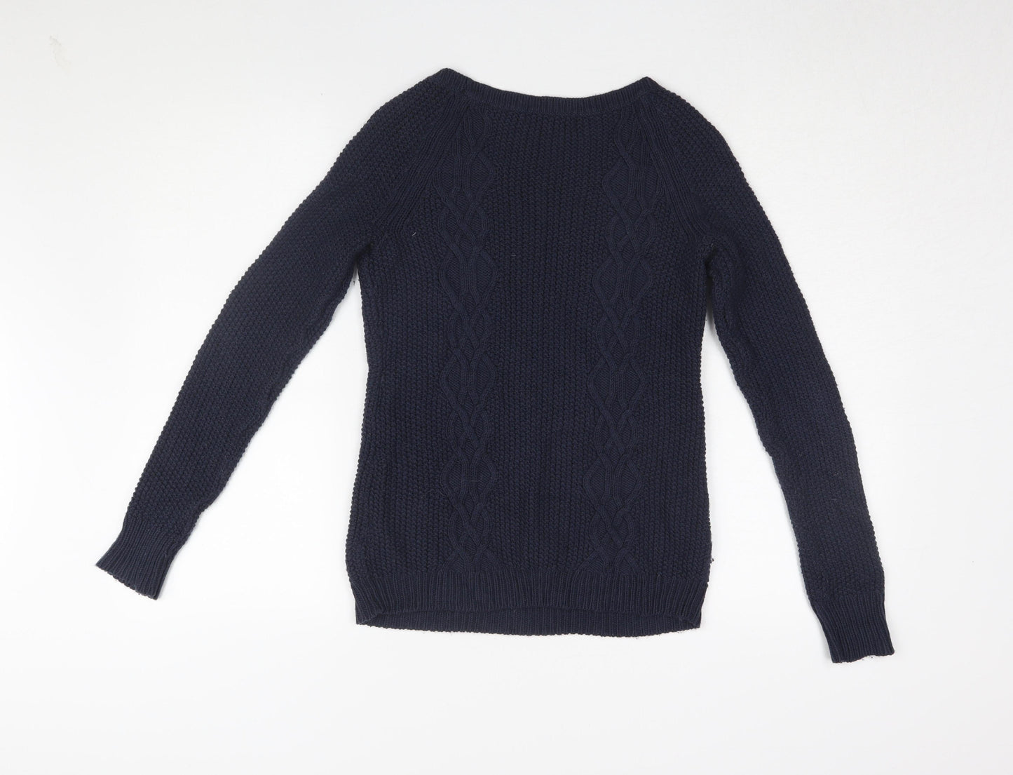 Gap Women's Navy Cable-Knit Jumper XS