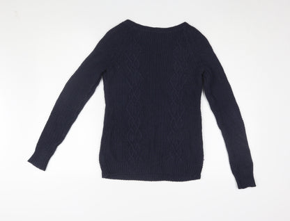Gap Women's Navy Cable-Knit Jumper XS