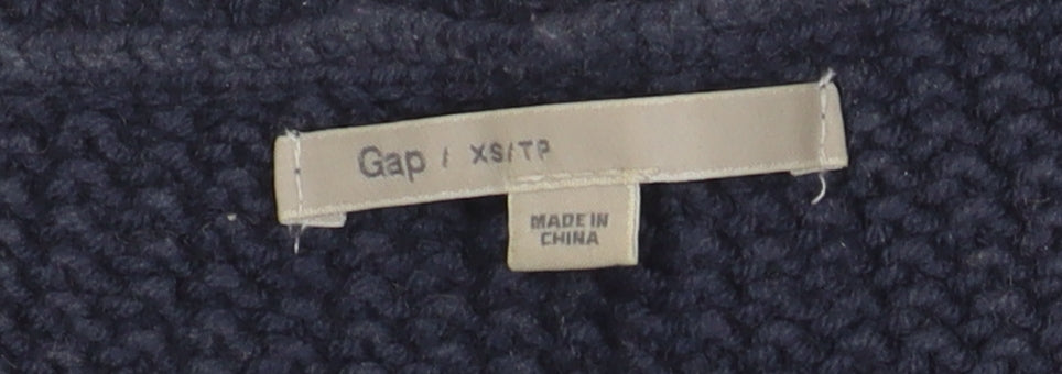 Gap Women's Navy Cable-Knit Jumper XS