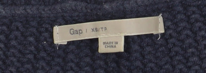 Gap Women's Navy Cable-Knit Jumper XS
