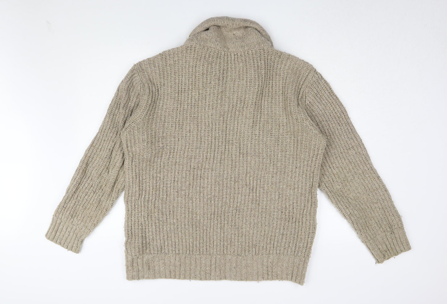 Marks and Spencer Men's Beige Pullover Jumper Large