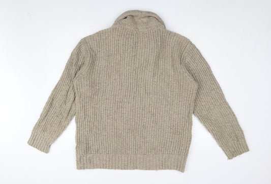 Marks and Spencer Men's Beige Pullover Jumper Large