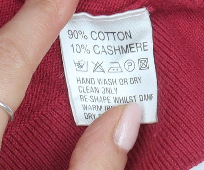 Austin Reed Men's Red V-Neck Pullover Jumper XL