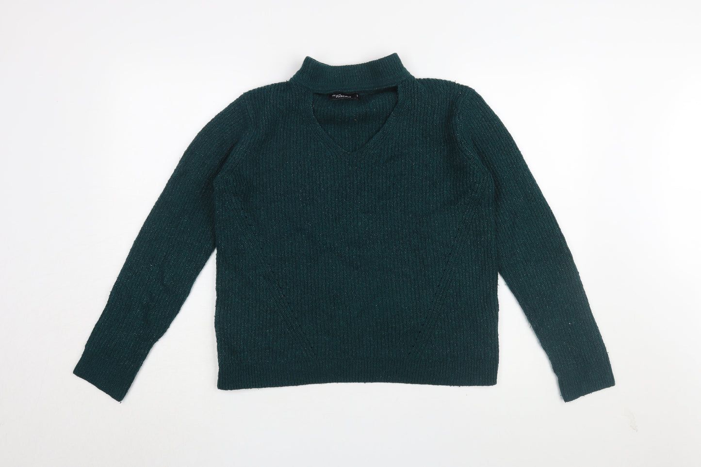 Jean Pascale Women's Green Pullover Jumper, Size S