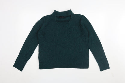 Jean Pascale Women's Green Pullover Jumper, Size S