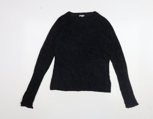 Jigsaw Women's Black Pullover Jumper M Long Sleeve