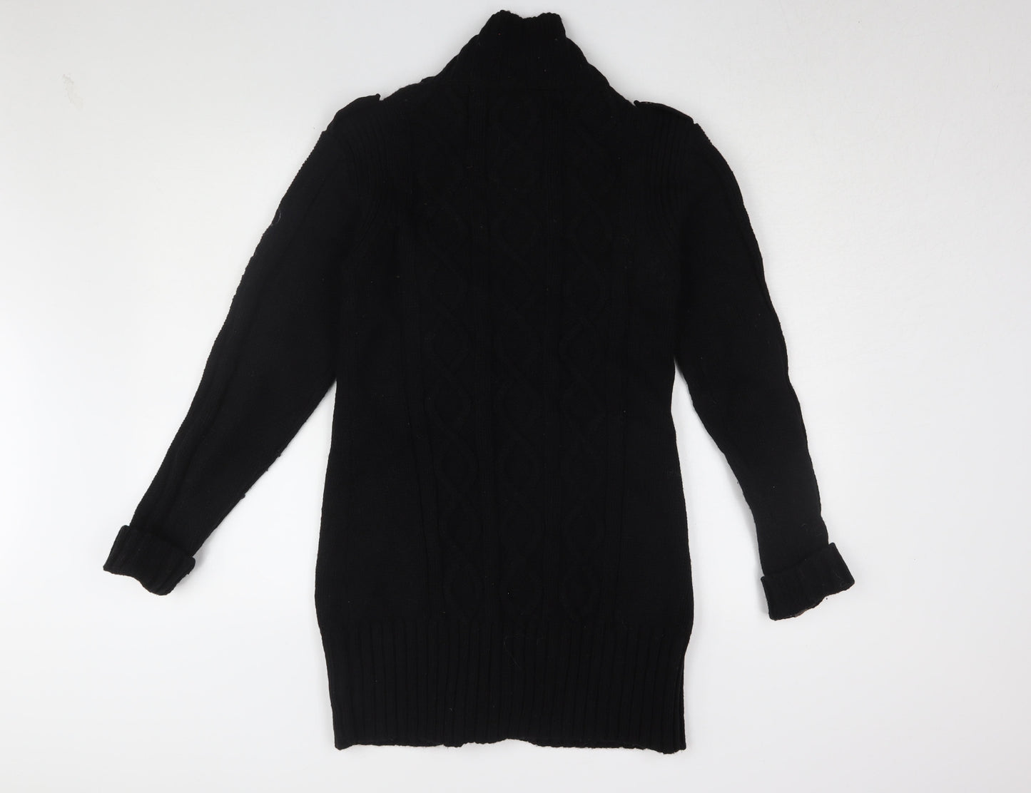 Womens UK Size 12 Golddigga Black Basic Jacket
