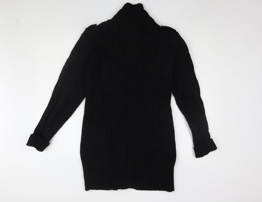 Womens UK Size 12 Golddigga Black Basic Jacket