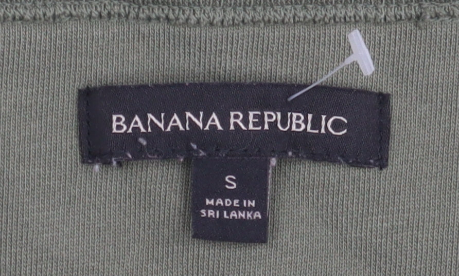 Mens UK Size S Banana Republic Green Pullover Sweatshirt