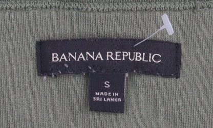 Mens UK Size S Banana Republic Green Pullover Sweatshirt
