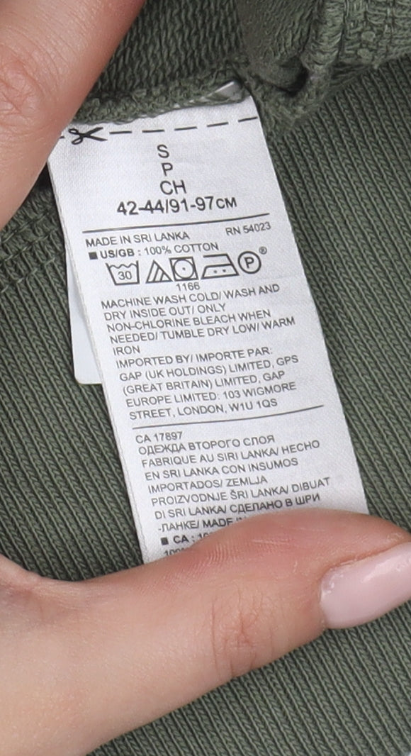 Mens UK Size S Banana Republic Green Pullover Sweatshirt