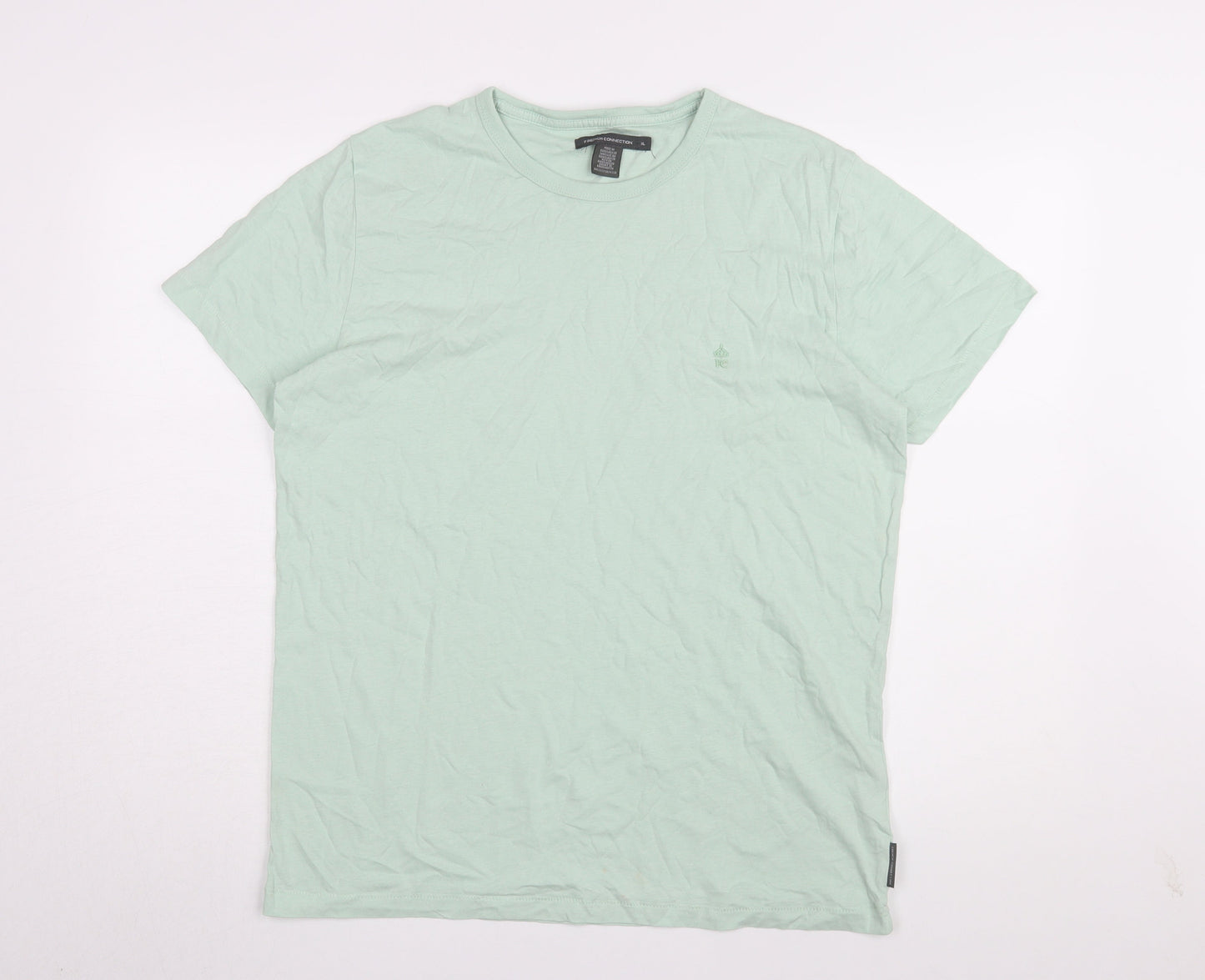 Mens UK Size XL French Connection Green  T-Shirt