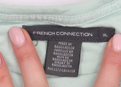 Mens UK Size XL French Connection Green  T-Shirt