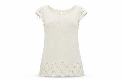 Womens UK Size M Old Navy Ivory Basic T-Shirt