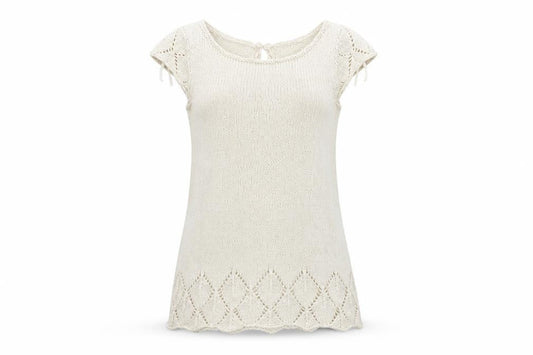 Womens UK Size M Old Navy Ivory Basic T-Shirt