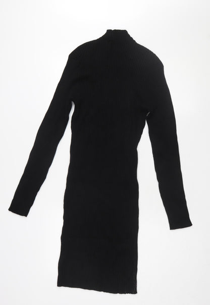 Brave Soul Women's Black Midi Bodycon Dress Size 22