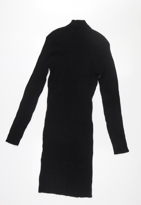 Brave Soul Women's Black Midi Bodycon Dress Size 22