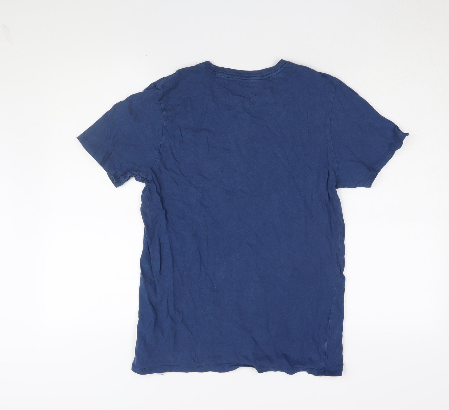 Nike Men's Blue Athletic Fit Crew Neck T-Shirt S