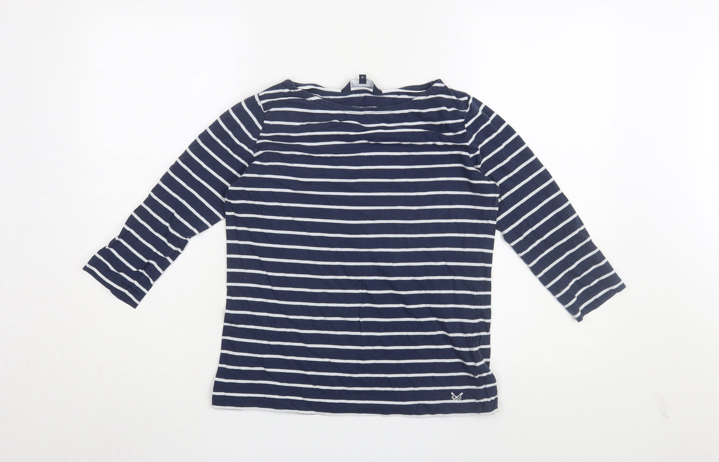 Womens UK Size 10 Crew Clothing Company Blue Jersey T-Shirt