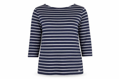Crew Clothing Blue Striped T-Shirt Size 10