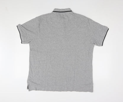 Pierre Cardin Men's Grey XL Polo Shirt Short Sleeve