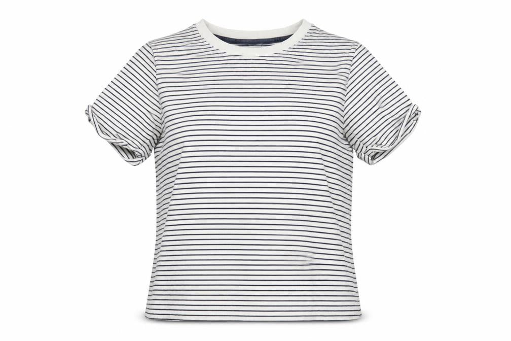 Womens UK Size M Pieces White Basic T-Shirt