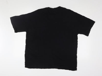 Unisex Adults UK Size L Disney Black Basic T-Shirt