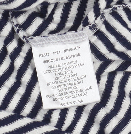 Betty Basics Women's Striped T-Shirt Dress, Size 12