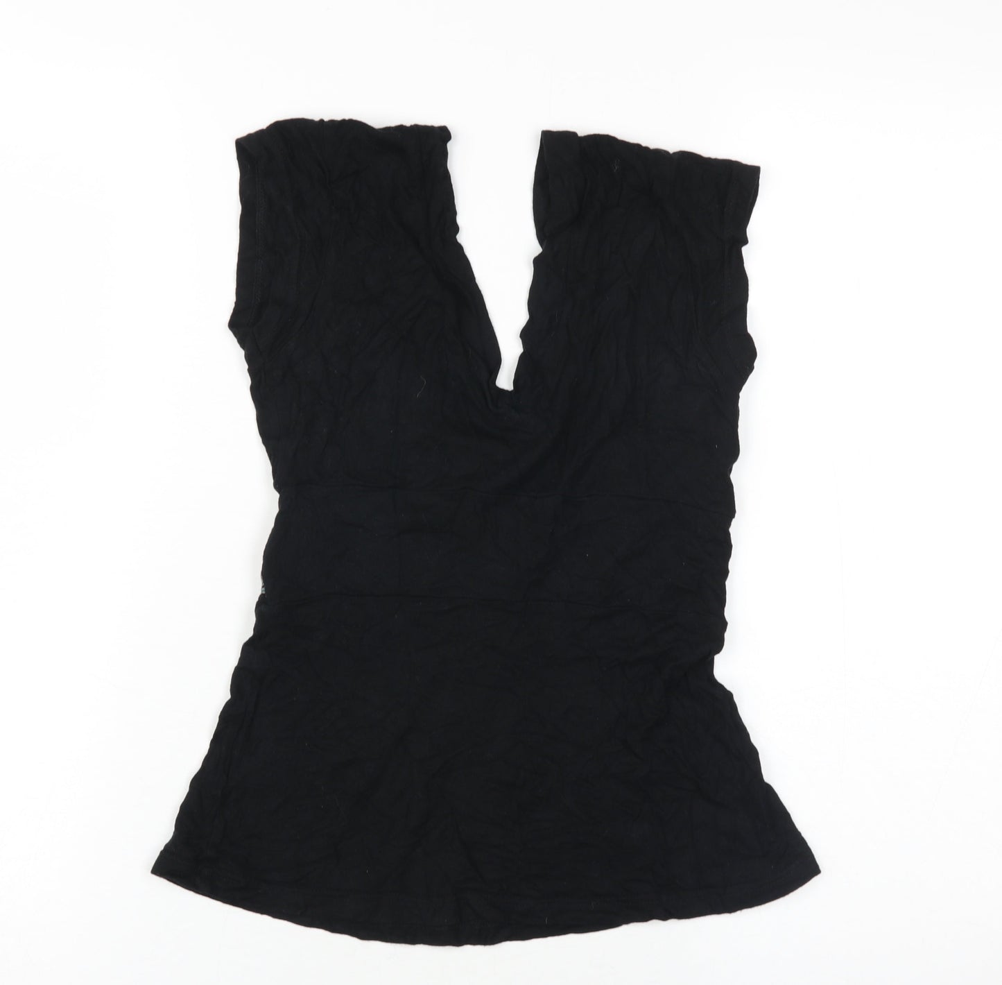 Womens UK Size 8 Warehouse Black  T-Shirt
