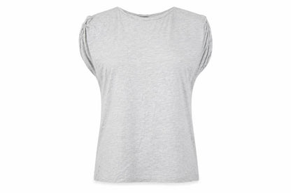 Womens UK Size 12 Miss Selfridge Grey Basic T-Shirt