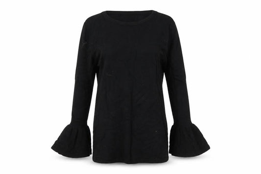 Womens UK Size 8 Apricot Black Pullover Jumper