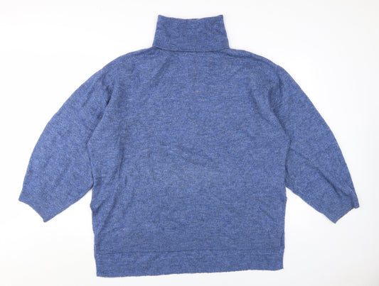 Womens UK Size L H&M Blue Pullover Jumper