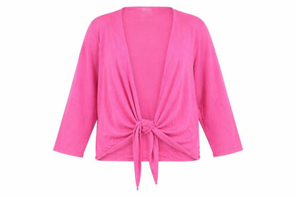 Bonmarché Women's Pink Cardigan XL 3/4 Sleeve