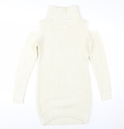 Womens UK Size 8 Fashion Union Ivory Pullover Jumper