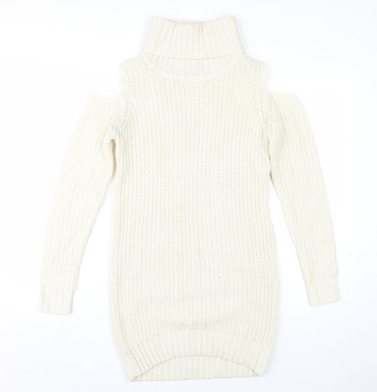 Womens UK Size 8 Fashion Union Ivory Pullover Jumper