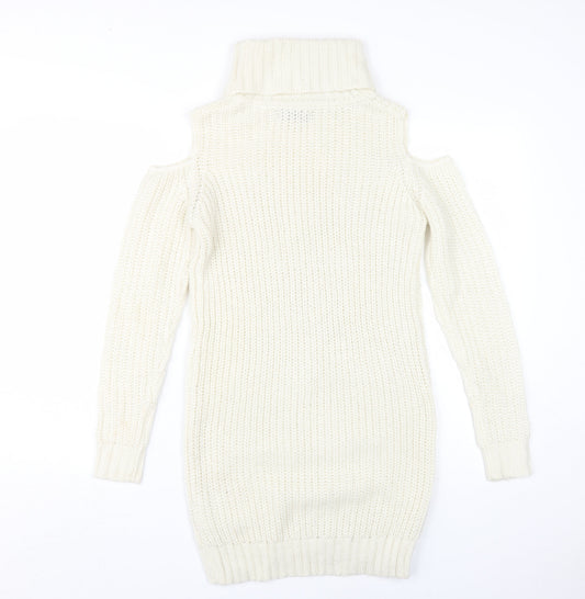 Womens UK Size 8 Fashion Union Ivory Pullover Jumper