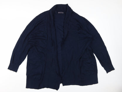 Womens UK Size XL Marks and Spencer Blue Cardigan Jumper