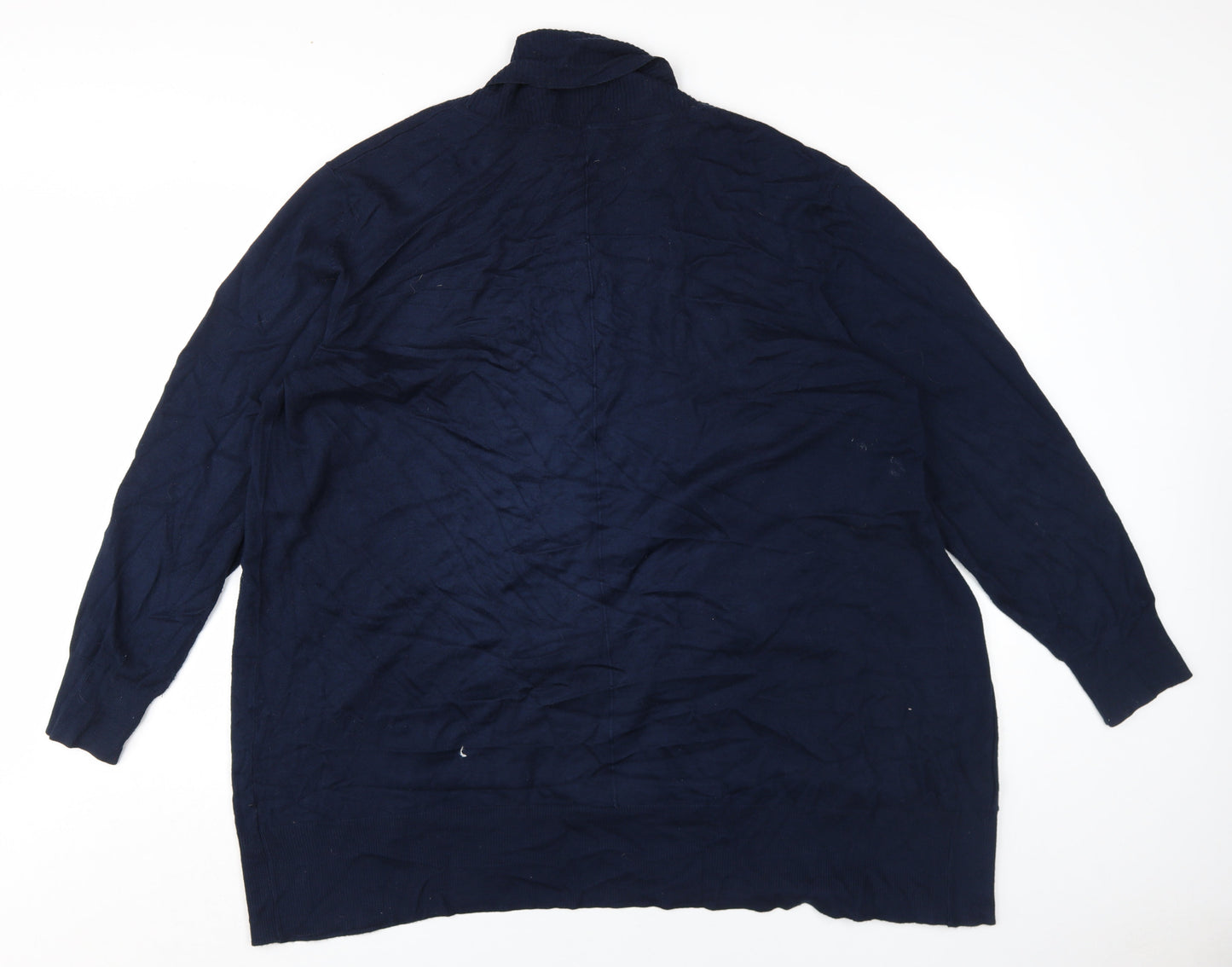 Womens UK Size XL Marks and Spencer Blue Cardigan Jumper