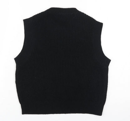 Unisex Adults UK Size XS H&M Black Vest Jumper