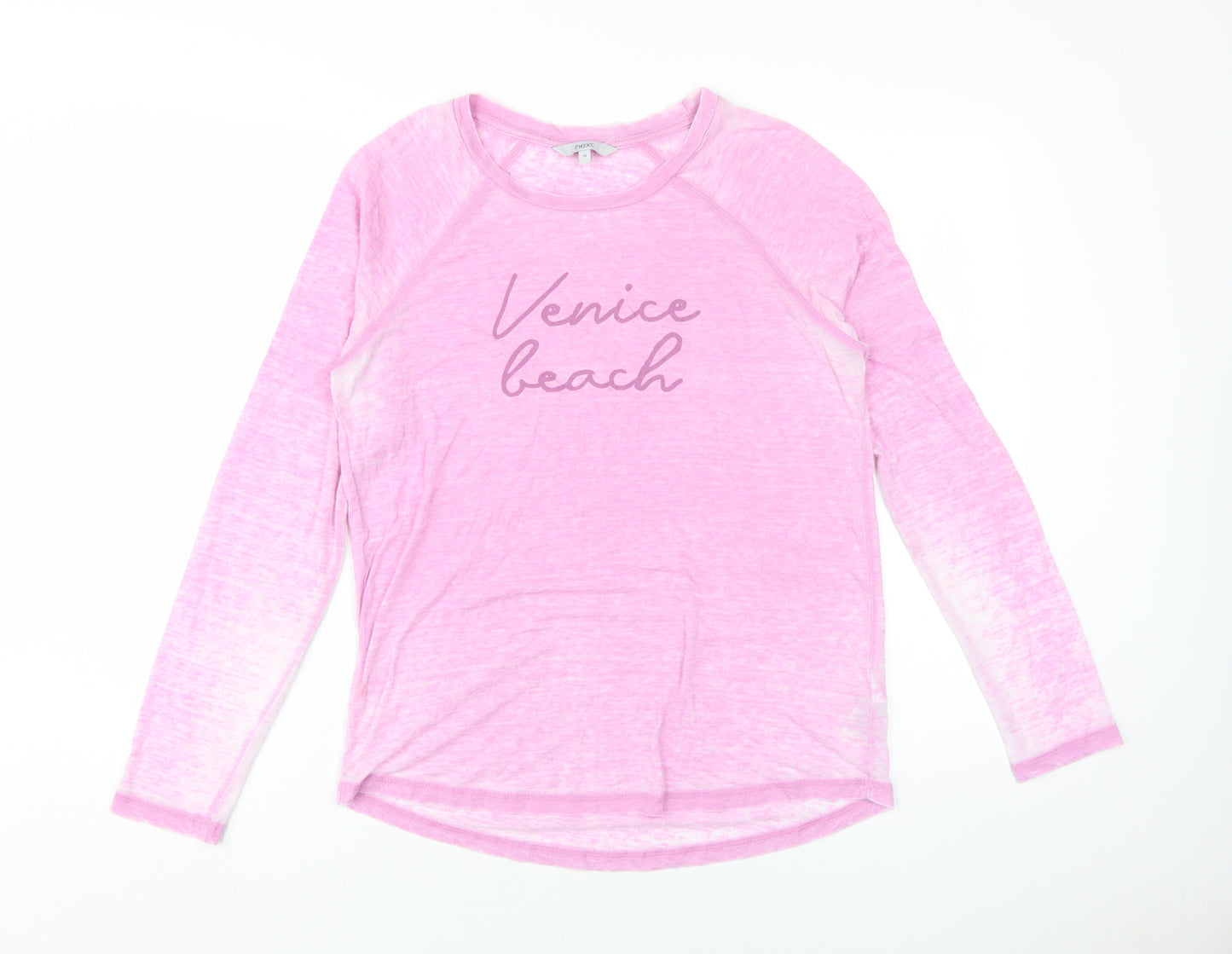 Womens UK Size 10 NEXT Pink Jersey T-Shirt