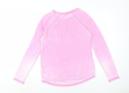 Womens UK Size 10 NEXT Pink Jersey T-Shirt