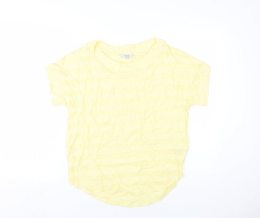 Womens UK Size 10 NEXT Yellow Basic T-Shirt