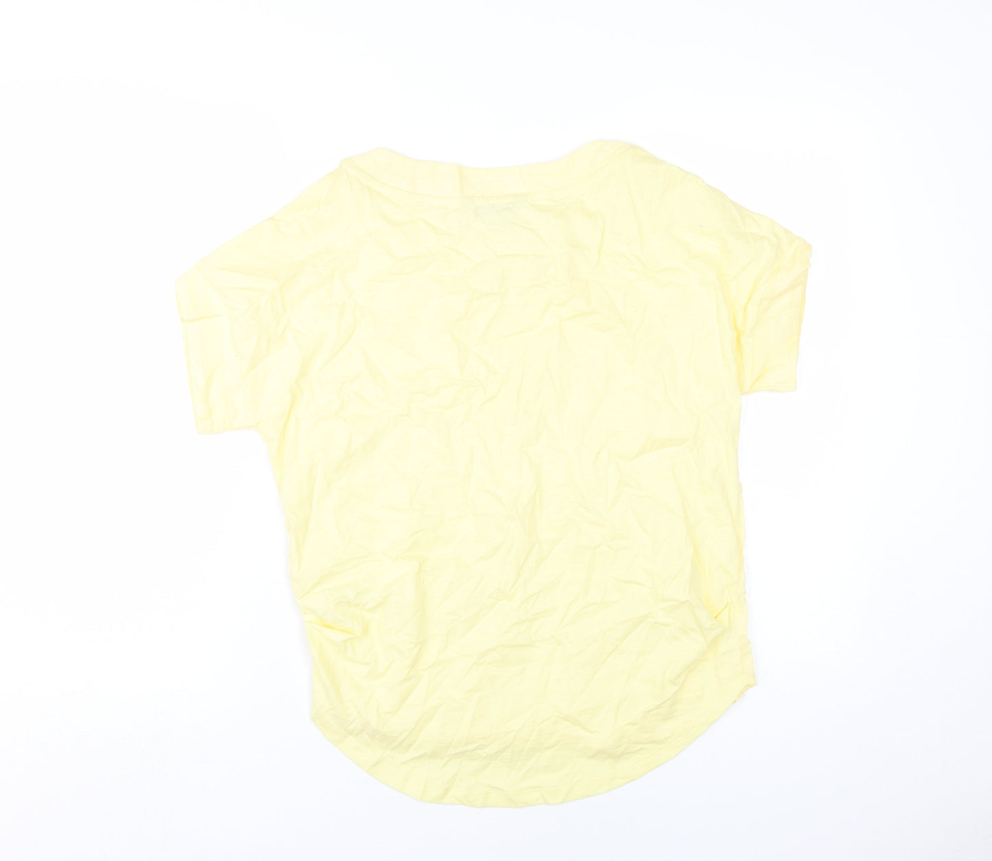 Womens UK Size 10 NEXT Yellow Basic T-Shirt