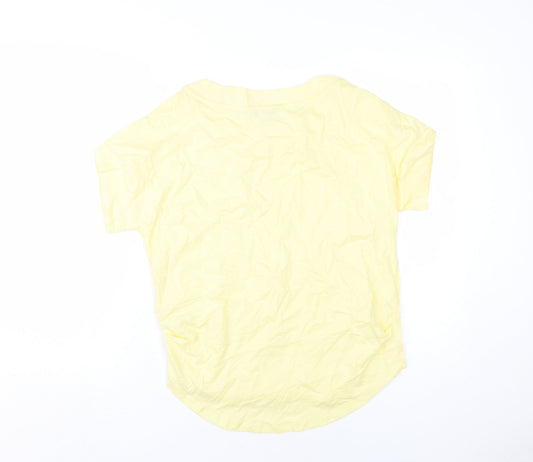 Womens UK Size 10 NEXT Yellow Basic T-Shirt