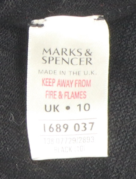 Womens UK Size 10 Marks and Spencer Black Basic Blouse