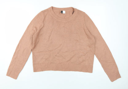 Womens UK Size M H&M Beige Pullover Jumper