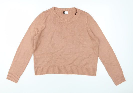 Womens UK Size M H&M Beige Pullover Jumper