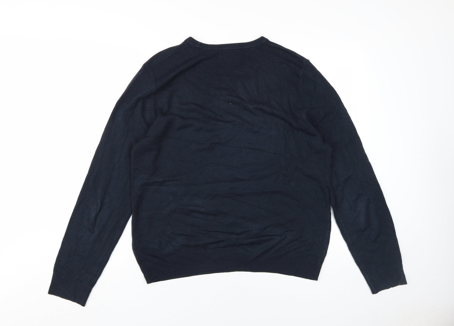 Marks and Spencer Men's Blue L Pullover Jumper