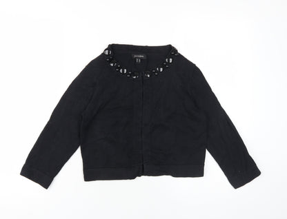Womens UK Size 10 Pomodoro Black Cardigan Jumper