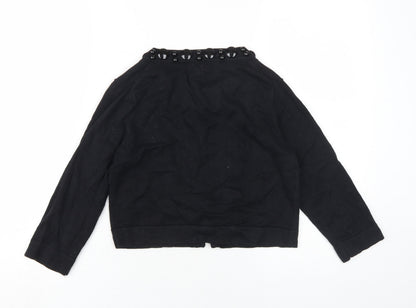 Womens UK Size 10 Pomodoro Black Cardigan Jumper